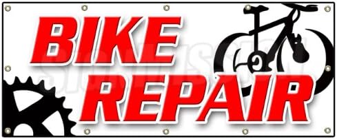Amazon Com 48 X120 Bike Repair Banner Sign Bicycle Shop Repair
