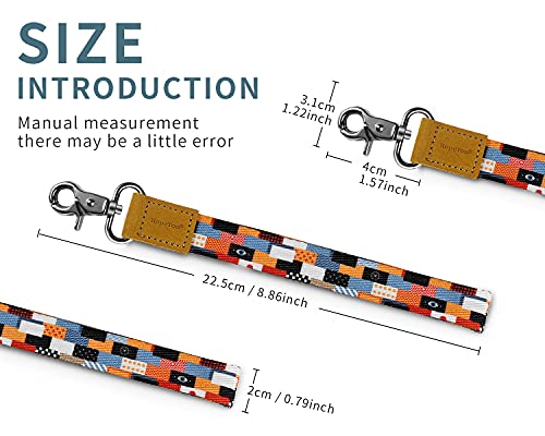 Wrist Lanyard for Keys, RopeTon Hand Wrist Lanyard Keychain Holder Wristlet Strap for Keys, Wallet,ID Badge,Camera and Cell Mobile Phone (A)