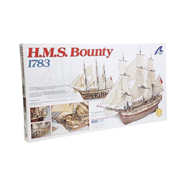 Artesania Latina 22810. Schiffsmodell aus Holz Britische Großsegler HMS Bounty Maßstab 1:48. Modellbausatz zum Bauen