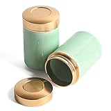 Tea Tins Canister set with Airtight Lids Home Kitchen Canisters for Tea Coffee Sugar Storage Loose Leaf Tea Tin Containers storage (Cyan 1