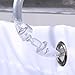 SlipX Solutions Clear Premium Plastic Shower Rings Provide Effortless Gliding on Standard Shower Rods (Set of 12, Easy Snap Closure, BPA-Free Plastic)