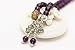 Natural Amethyst Beads Bracelet, 8mm Purple Stone Stretchy Bracelets for Women Chakra Jewelry Good Luck Mala Necklace Thanksgiving Gift Unisex