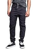 Victorious NEW Colors Mens Twill Jogger Pants (L, Charcoal)