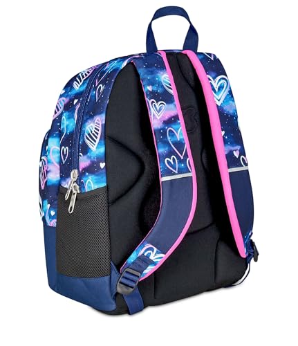 Seven School Trolley Flex 3 Wheels, Fuchsia Violet, Backpack with Detachable Trolley 31 L, with PC Pocket, Bottle Pocket, Multipurpose Middle and Upper School, Girl Backpack