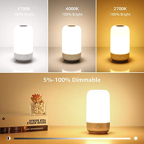 Lepro Smart Table Lamp, Dimmable LED Touch Lamp Compatible with Alexa and Google Assistant