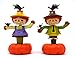 Solar Powered Dancing ~ SCARECROW BOY & GIRL (Set of 2) ~ 2016