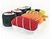 munchiecat Sushi Toys for Cats, Kittens Catnip Toy Crinkle Paper Bells Rattle Set in Bento Style Box, Maki and Nigiri (8-pc)