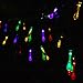 Vmanoo Battery Operated Optional Automatic Timer String Lights 30 LED Water Drop Fairy Christmas Lighting Decor with 5 Modes For Outdoor Indoor Garden Patio Bedroom Wedding Decorations (Multi Color)
