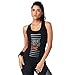 Strong by Zumba women's racerback tank top, Bold Black, Small