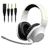 SADES SA721 SPIRIT Stereo Gaming Headset for PS4, PC, Xbox One Controller, Noise Cancelling Over Ear Headphones with Mic, Bass Surround, Soft Memory Earmuffs for Laptop Mac Nintendo Switch Games、