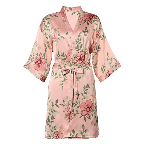 BellisMiraSexy Slip Satin Nightwear Lace Cami Padded/Unpadded Flower Pajamas V-Neck Sleepwear Floral Silk Nighty for Women