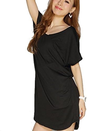 Amazon 半袖 ドルマン ワンピース ロング丈 ワンピ チュニック レディースレディース 婦人服 春 夏 秋 冬 黒 白 赤 靴 大きいサイズ 安い かわいい おしゃれ ワンピース チュニック 通販