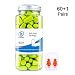 Foam Ear Plugs for Sleeping - Earplugs for Airplanes Noise Reduction 30dB NRR 60 Pairs Free Reusable Silicone Ear Plugs for Swimming Shooting Concerts by LYSIAN