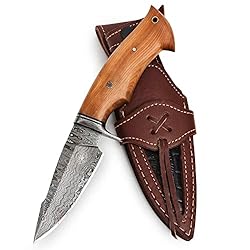 BIGCAT ROAR Handmade Damascus Hunting Knife