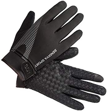 Running Cycling Gloves Men Women Gloves Grab Velvet Thin Reflective Warm Gloves for Riding Travel Antiskid Outdoor in Early Winter Spring Autumn