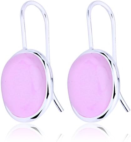 Natural Oval Clear Gemstone Drop Earrings Solid 925 Sterling Silver Hook MetJakt Earring Opal for Women's Fine Jewelry