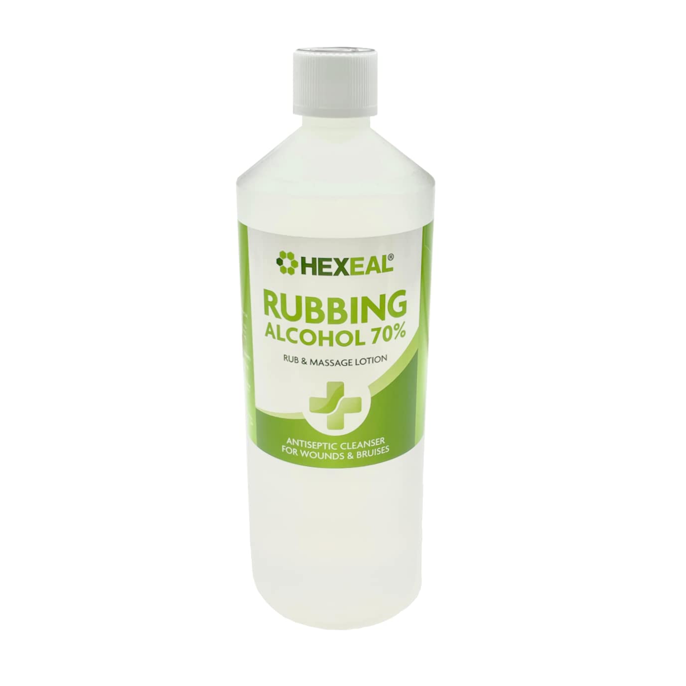 Hexeal 70% Rubbing Alcohol 1L – 1L Bottle of Lab Grade Isopropyl Alcohol 70% / Isopropanol – Cleaning Fluid, Disinfectant & Solvent for Paint Thinning – Degreaser & Sanitiser