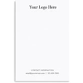 Precious Papers Custom Notepad With Your Logo, Your Photo, Your Brand, Your name, You Upload The Image, Personalized Notepad Desk Stationery