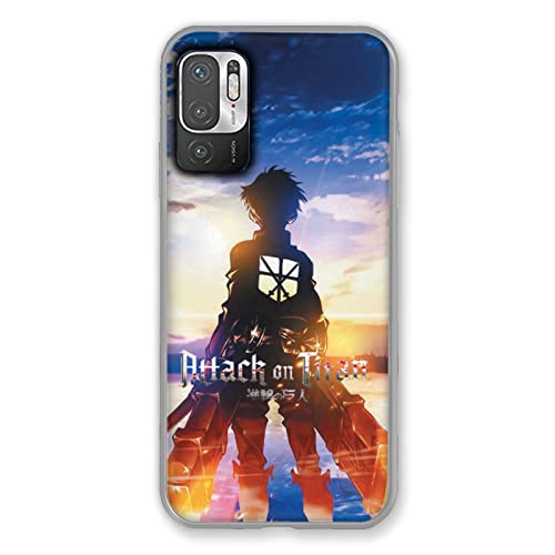Cokitec Case for Xiaomi Redmi Note 10 5G Manga Attack Titans Sun multicoloured