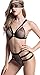 The victory of cupid See-Through Teddy One Piece Sleepwear Stretch Fishnet Lingerie Halter Teddy(Three-Piece)