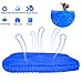Gel Seat Cushion,Double Thick Seat Cushion, Multi-Use Seat Cushion Super Breathable Gel Cushion for Car, Office Chair, Wheelchair (Blue)