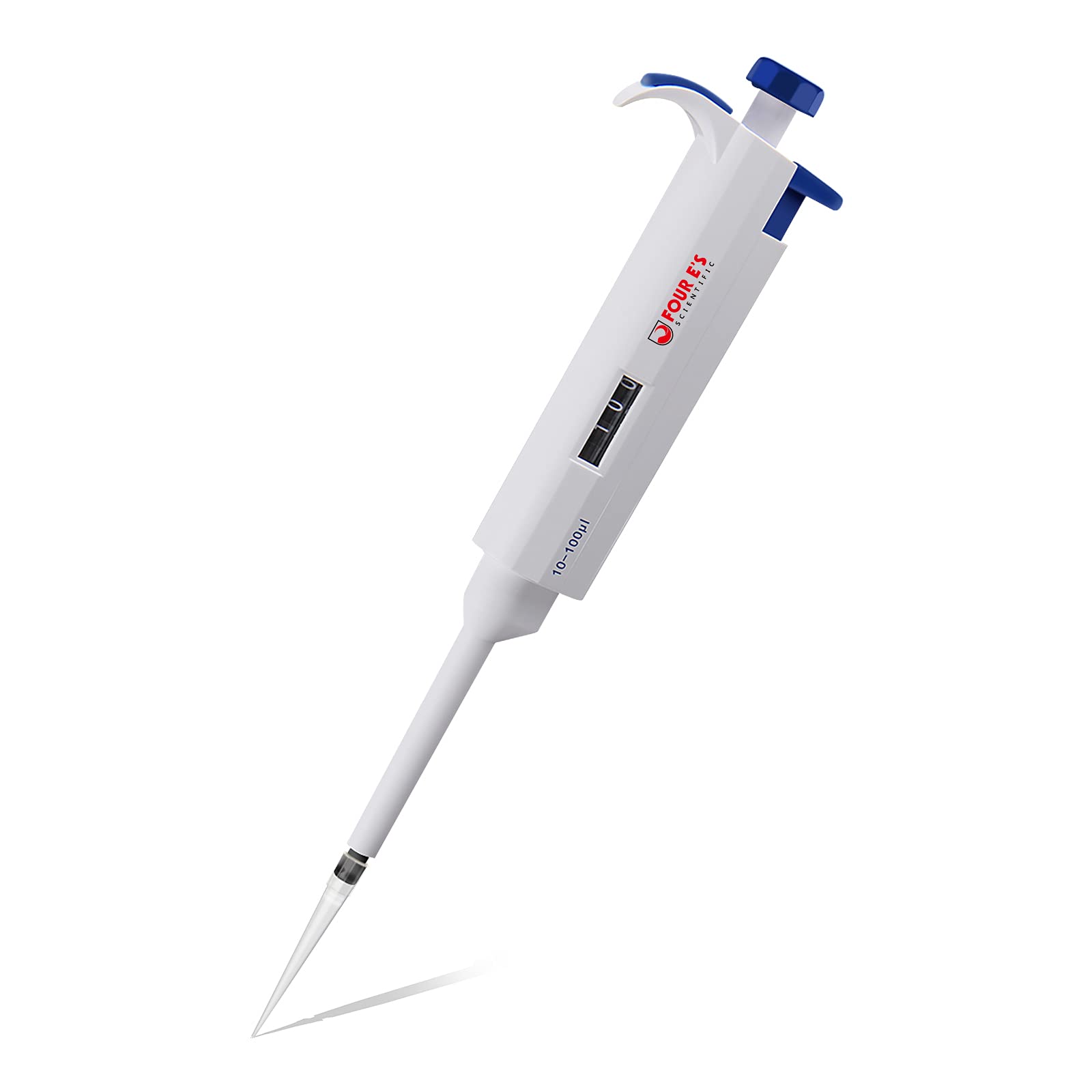 100μl Micro Pipette, Single Channel Micropipettes Manual Pipettor, Four E's Precision Adjustable Pipettor, Digital Display, Pipette for Dispensing Liquid Samples, 10-100μl