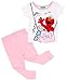 Sesame Street Girls' Toddler 4-Piece Cotton Pajama Set, Sesame-Elmo Glam, 3T