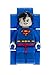LEGO DC Comics 8020257 Super Heroes Superman Kids Minifigure Link Buildable Watch | blue/red | plastic | 25mm case diameter| analog quartz | boy girl | official