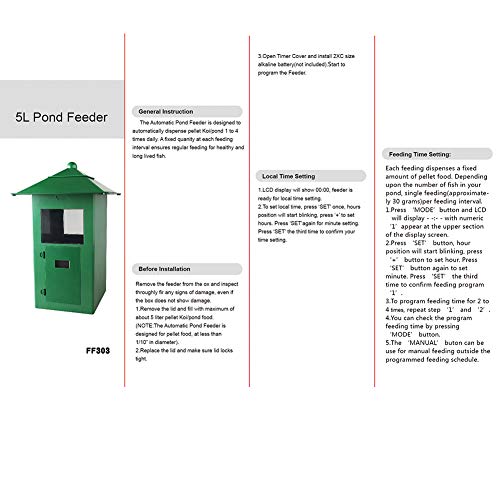 battery operated fish feeder
