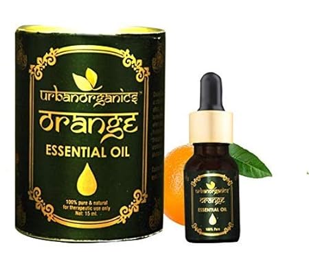 Urbanorganics 100% Pure Orange Essential oil Natural & Undiluted - Therapeutic Grade for Skin, Hair, Body, Face and Good Vibes 15ML (Free 5 Mask)