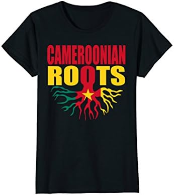 Womens Storecastle: Cameroonian Roots Cameroon Flag Pride T-Shirt Medium Black
