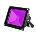 UV LED Black Light, YKDtronics Indoor/Outdoor 20W UV LED Flood Light, Ultra Violet LED Flood Light for Neon Glow, Blacklight Party, Stage Lighting, Fluorescent Effect, Glow in The Dark and Curing