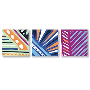 Creative Pattern Home Artwork for Living Room Bedroom x3 Panels