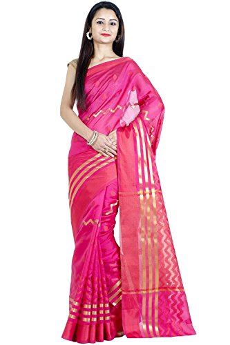 Chandrakala Pink Banarasi Art Silk Saree