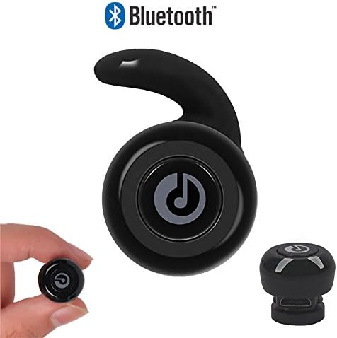 (BLUESKY) Mini Bluetooth Earbud Smallest Wireless Invisible Headphone with 6 Hour Playtime Car Headset with Mic for iPhone and Android Smart Phones(One Pcs)