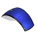 Mchoice 2.4G Wireless Foldable Folding Arc Optical Mouse for Microsoft Laptop Notebook (Blue)