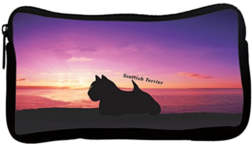 Rikki Knight Scottish Terrier Dog at Sunset Neoprene Pencil Case (dky-Neo-pc412…