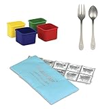 PlanetBox Accessories - Eco-Friendly Stainless Steel Bento Lunch Box (Pods + ColdKit + Utensils, Rover Compatible)