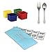 PlanetBox Accessories - Eco-Friendly Stainless Steel Bento Lunch Box (Pods + ColdKit + Utensils, Rover Compatible)
