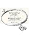 Jewelry Nexus Grandma Love Prayer Twist Engraved Bangle Bracelet & Heart Charm