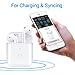 Wireless Charging Case with Sync Button Compatible with Airpods 1 & Airpods 2, Air pods Charging Case Replacement, 450mAh Built-in Battery (White)