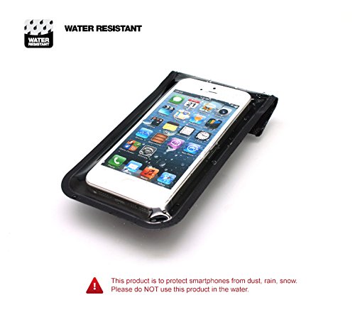 BM WORKS Slim3 R Water Resistant Smartphone Bike Mount Medium Size - Bicycle Phone Case Holder for iPhone 6, 5S, 5C, 5, 4S, 4, Samsung Galaxy S5, S4, Nexus 5, 4, HTC One Mini, Desire 320, Desire 510, Sensation XL, Incredible S, Motorola Droid Ultra, Droid - Thumbnail 4