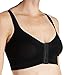 Annette Women's Post Surgical-Leisure-Sleep Bra, Black, Large/X-Large
