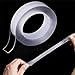 Multipurpose Double Sided Mounting Tape - Washable Traceless Clear Adhesive Tape - Household & Industrial Gel Tape (9.85 FT)