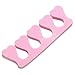 20pcs Nail Art Salon Soft Finger Toe Separator Pedicure Manicure Tool Pink