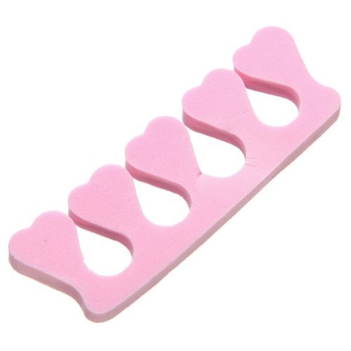 ReNext 20 Pcs Nail Art Salon Soft Finger Toe Separator Pedicure Manicure Tool Pink