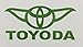 CMI212 Toyoda Star Wars Yoda Vinyl Car Decal Sticker | Green | Toyota | 5