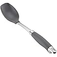 Anolon SureGrip Nonstick Nylon Solid Spoon, Gray 13.25-Inch, Tools and Gadgets - 46283