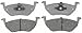 ACDelco Silver 14D1055C Ceramic Rear Disc Brake Pad Set