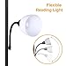SUNLLIPE Floor Lamp 70.5 inches Energy Saving Sturdy Tall Standing Light Modern Pole Reading Lamp LED Torchiere Floor Lamp for Living Room, Dorm and Bedroom (Black)